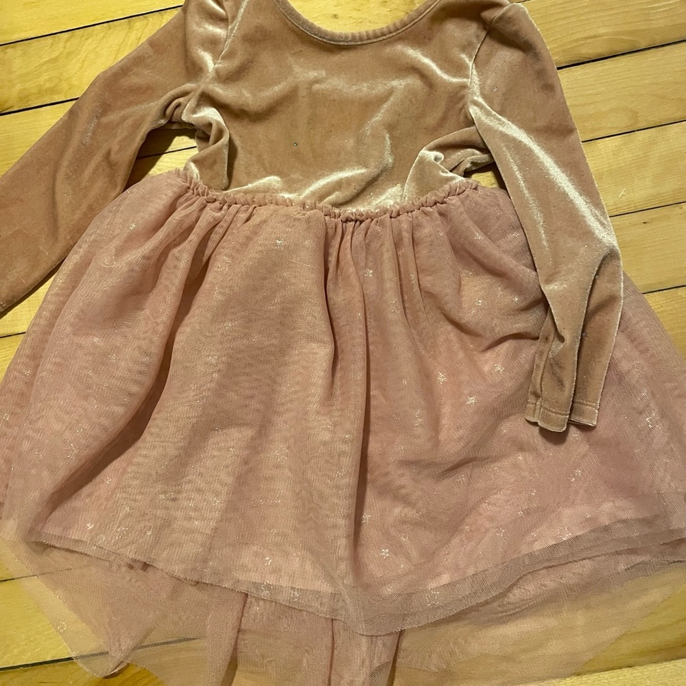 Cat & Jack Pink Velvet Dress